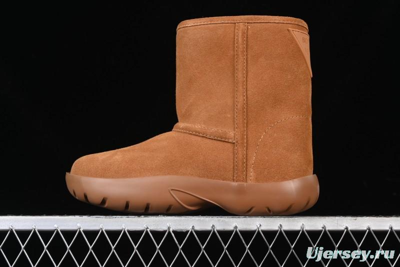 Bottega Veneta Snap Round Toe Slip-On Ankle Snow Boots - 578321