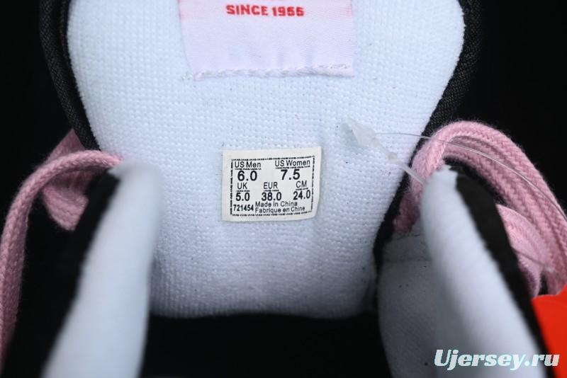 Vans Knu Skool Low Top Retro Sneakers in Black Pink with Big Logo - VN0009QC6BT1