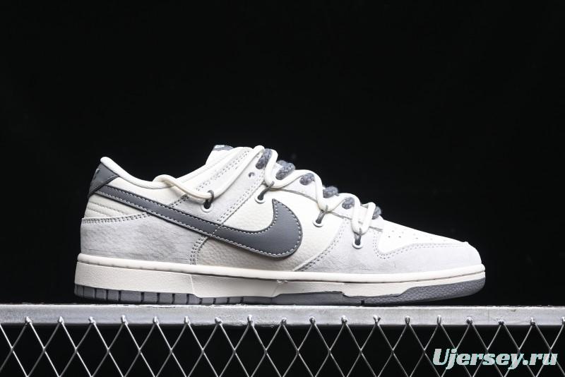 Nike SB Dunk Low The North Face Supreme Collaboration Strap Patch Grey Hook Low-Top Casual Skate Shoes - YX5066-253