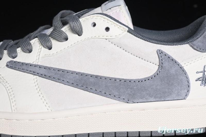 Nike Travis Scott x Fragment Design x Air Jordan 1 Low OG SP AJ1 Retro Sneakers - XZ6868-001