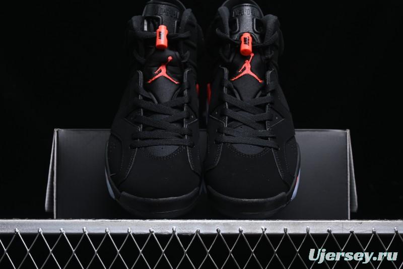 Nike Air Jordan 6 Retro Basketball Shoes with Infrared Design and 3M Reflective Details - 384664-060