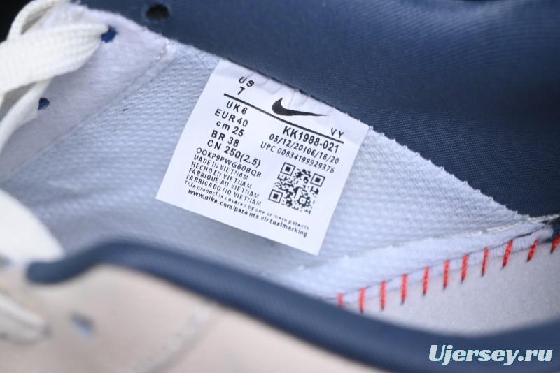 Nike Air Force 1 '07 Low The North Face Collaboration - Blue Floral Swoosh Casual Sneakers - KK1988-021