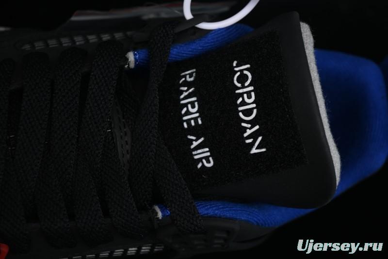 Nike Air Jordan 4 Retro Sneakers in Black, Blue and Neutral Grey - FV5029-003