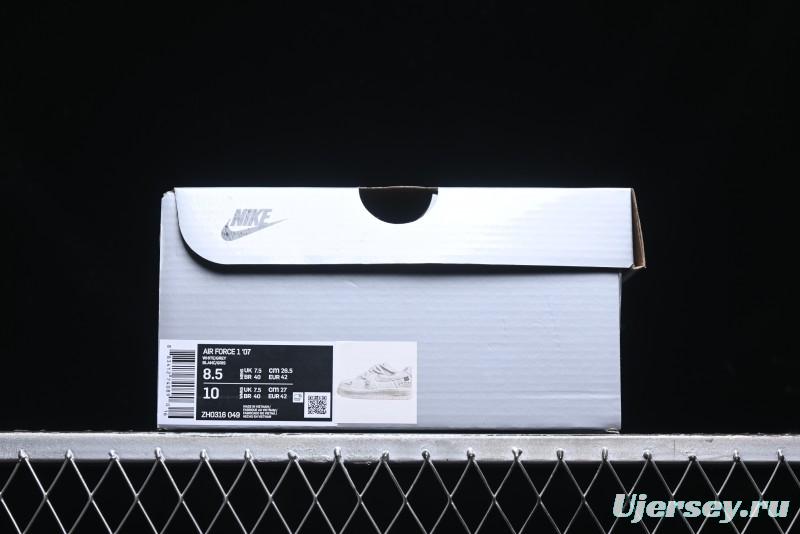 Nike Air Force 1 '07 Low Lace-Up Casual Sneakers with Full-Length Air Cushion - ZH0316-049