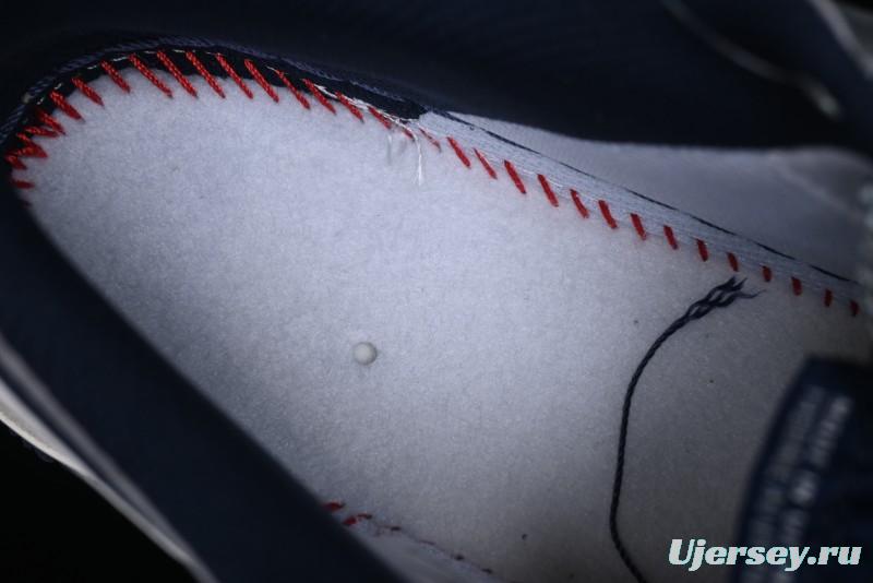 Nike Air Force 1 '07 Low Stussy Collaboration - Grey White with Blue Outsole Low-Top Casual Sneakers - SJ6698-006