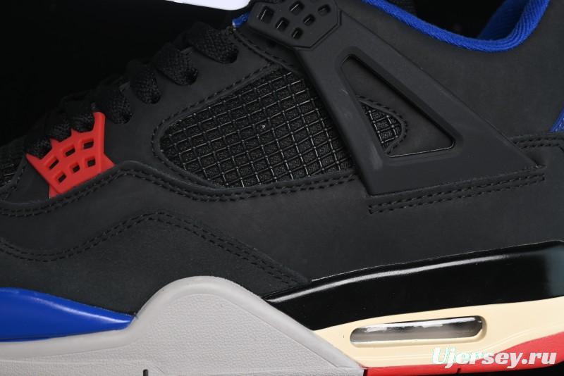 Nike Air Jordan 4 Retro Sneakers in Black, Blue and Neutral Grey - FV5029-003