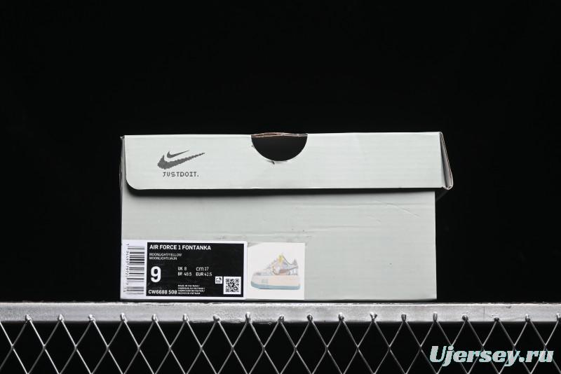 Nike Air Force 1 Fontanka Low Top Casual Sneakers Enjoy Life Custom Design - CW6688-508