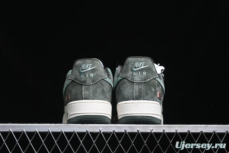 Nike Air Force 1 '07 Low Gucci Collaboration Jade Green Flywire Low-Top Casual Sneakers - KK1988-026