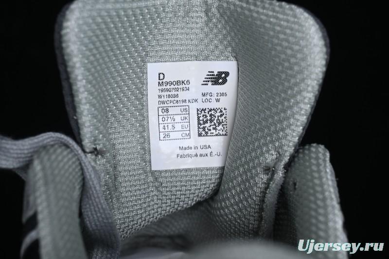 New Balance 990 Series High-End Made in USA Retro Casual Running Shoes - M990BK6