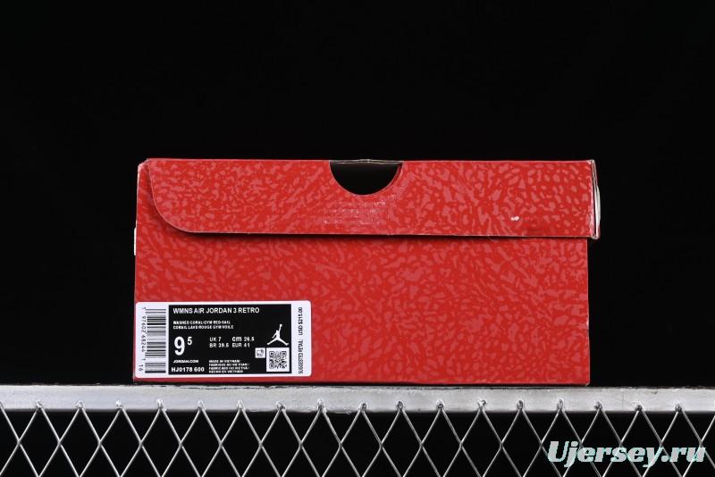 Nike Air Jordan 3 Retro Valentine's Day Limited Edition - HJ0178-600