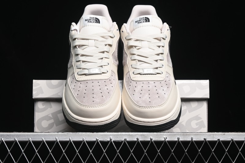 Nike Air Force 1 '07 Low The North Face Collaboration - Beige Black Red Sole Low-Top Casual Sneakers - XZ6188-309