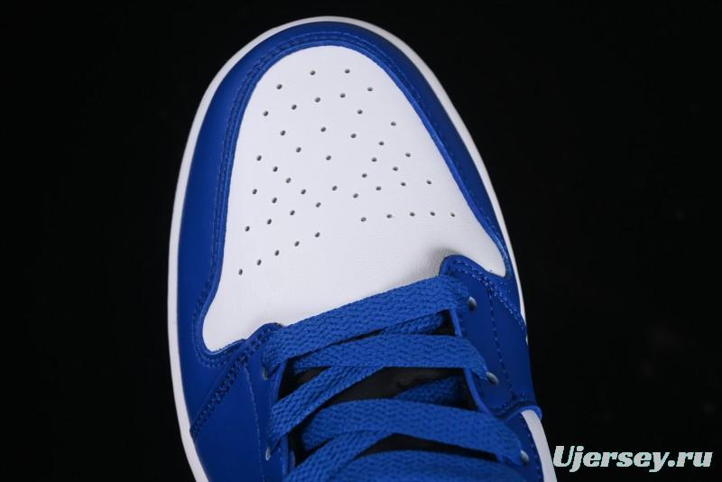 Nike Air Jordan 1 Mid AJ1 Basketball Shoes White Blue - DQ8423-402