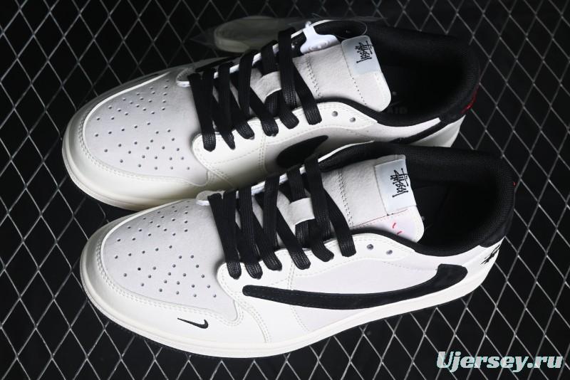 Nike Travis Scott x Fragment Design x Air Jordan 1 Low OG SP Casual Sneakers - XZ6868-002