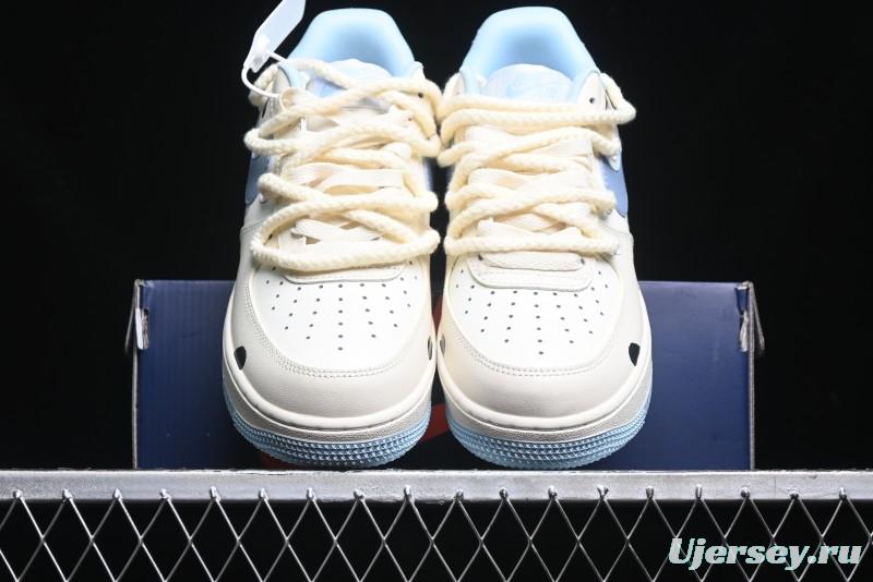 Nike Air Force 1 '07 Low Milk Pig Casual Lace-Up Sneakers - BD7701-110