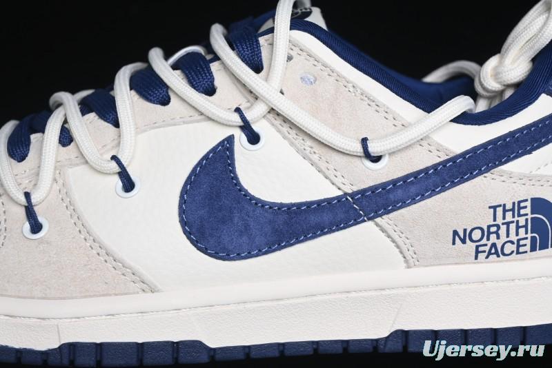 Nike SB Dunk Low The North Face Series - Strap Pig Eight Dark Blue Hook Anniversary High-End Custom Low-Top Casual Skate Shoes - DM6868-001