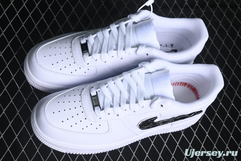 Nike Air Force 1 '07 Low Stussy Collaboration - Crystal Milk Coffee Low-Top Casual Sneakers - IF1686-101