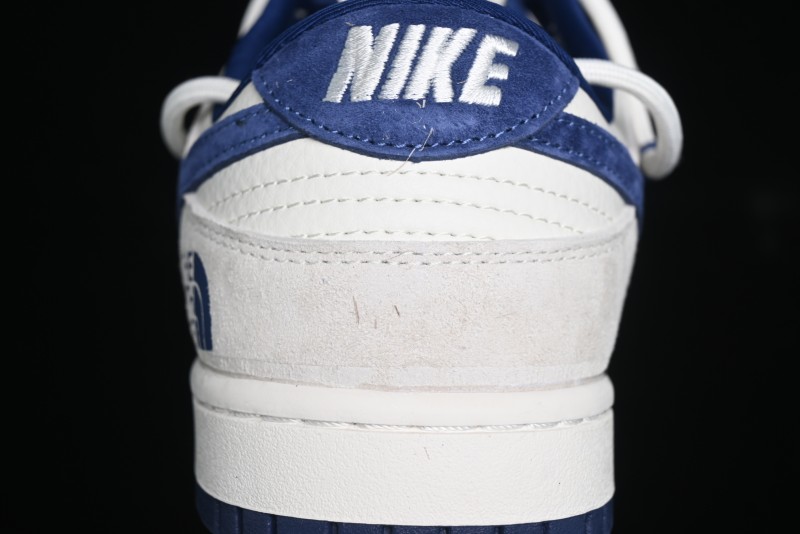 Nike SB Dunk Low The North Face Series - Strap Pig Eight Dark Blue Hook Anniversary High-End Custom Low-Top Casual Skate Shoes - DM6868-001