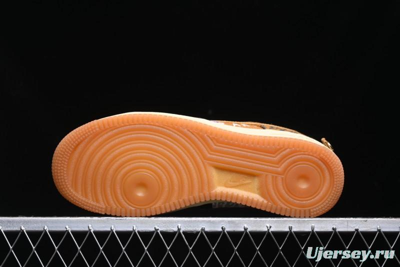 Nike Travis Scott x Air Force 1 Low Casual Sneakers with Full-Length Air Cushion - CN2405-900