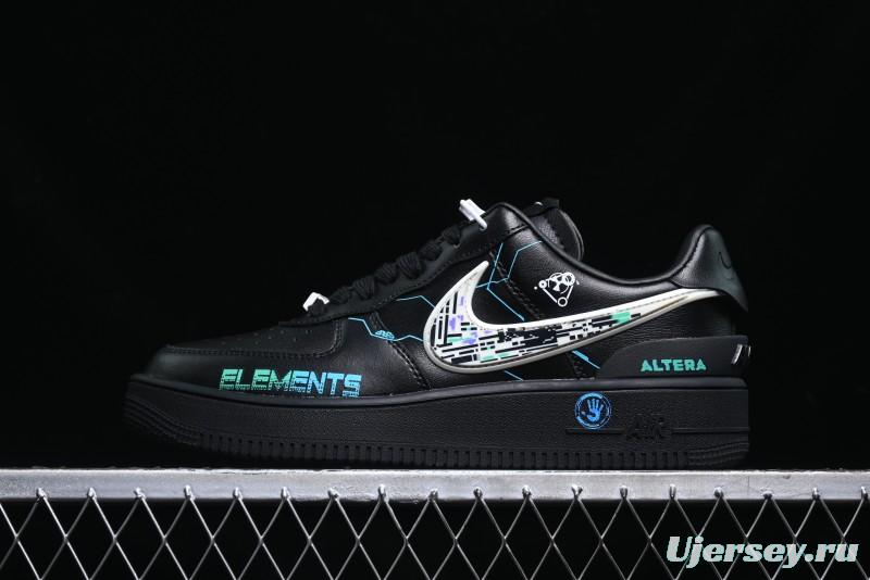 Nike Air Force 1 '07 Low Punk Future Cyberpunk Style Casual Sneakers - DV3464-011