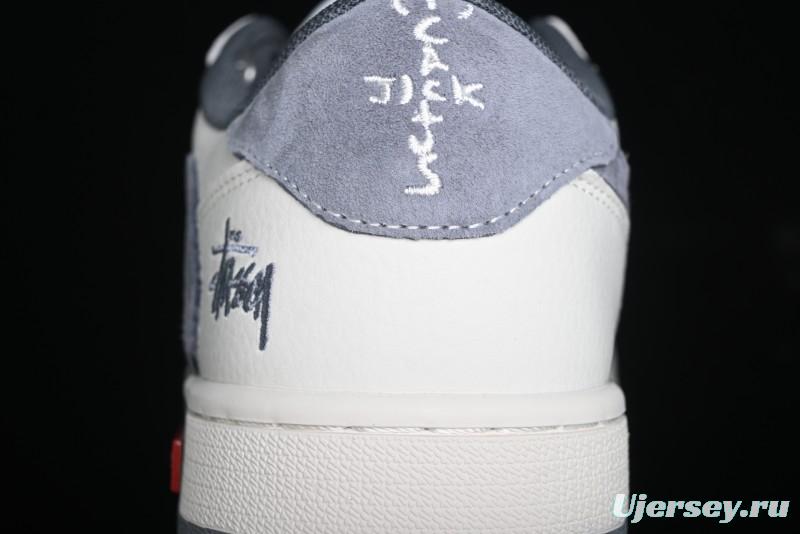 Nike Travis Scott x Fragment Design x Air Jordan 1 Low OG SP AJ1 Retro Sneakers - SJ2068-125