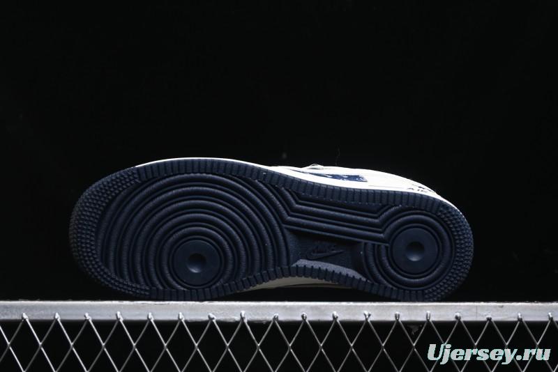 Nike Air Force 1 '07 Low Stussy Collaboration - White Black Sneakers - XZ6188-728