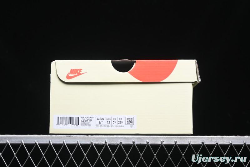 Nike Travis Scott x Fragment Design x Air Jordan 1 Low OG SP AJ1 Retro Sneakers - SJ2068-125
