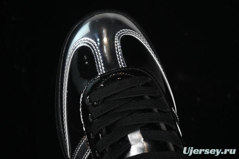 Adidas Samba Atmos IH3364 Patent Leather Black Silver Casual Sneakers