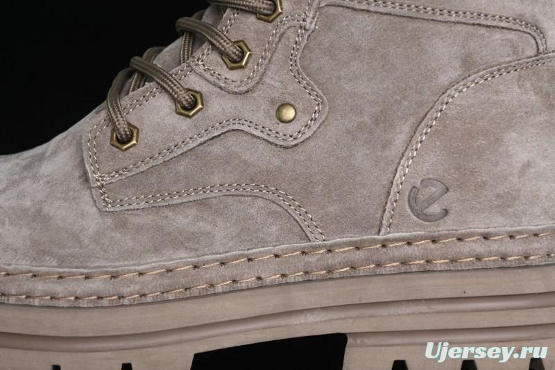 ECCO Cool Series Workwear Leather Anti-Slip Platform Chelsea Boots - 63890801001