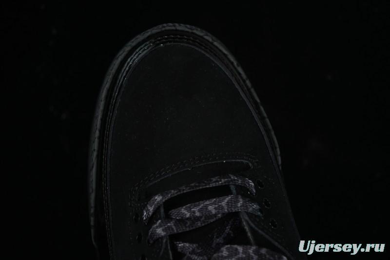 Nike Air Jordan 3 Retro Basketball Shoes in Midnight Black - CT8532-001