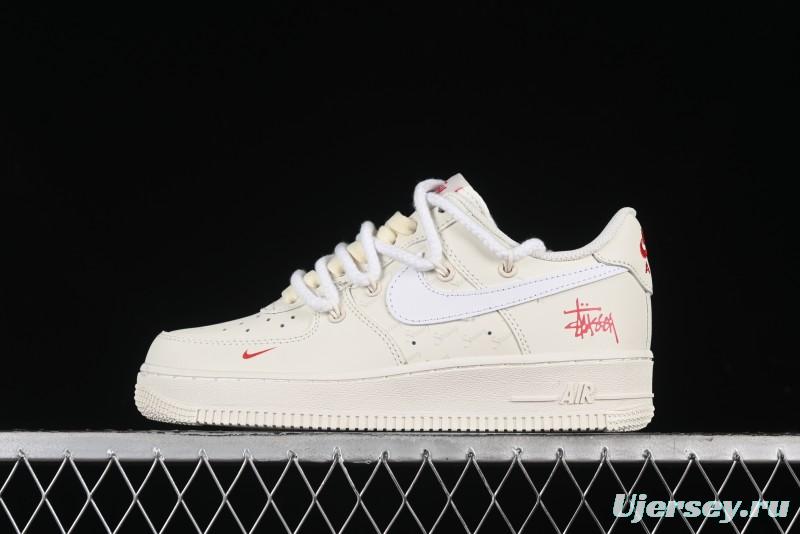 Nike Stussy x Air Force 1 '07 Low Casual Sneakers - ZH0316-047