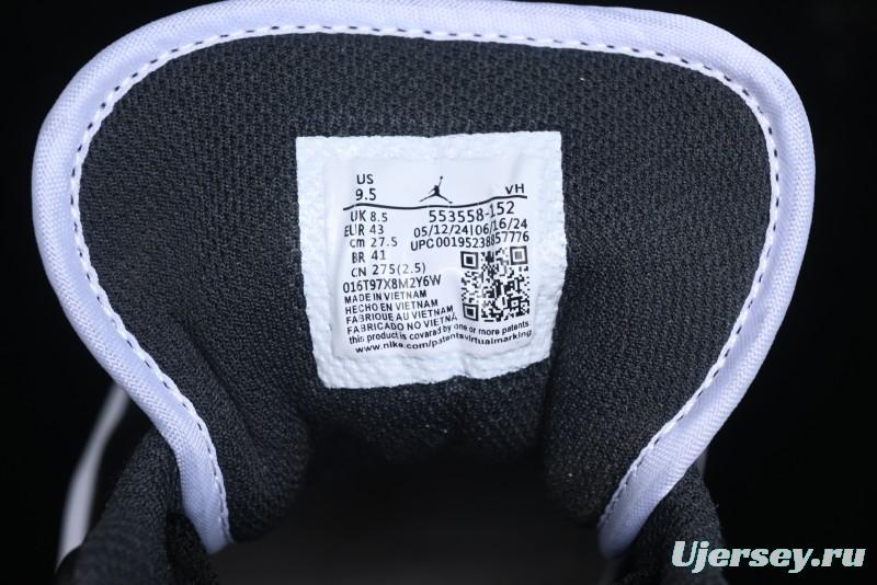 Nike Air Jordan 1 Low AJ1 Retro Casual Sneakers in Black/Brown - 553558-152