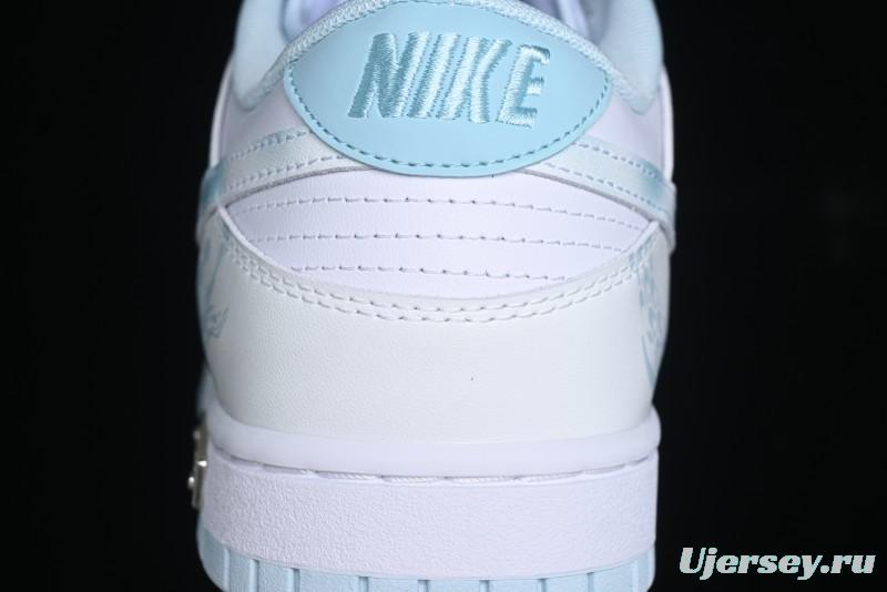 Nike Dunk Low Year of the Dragon Limited Edition Imperial Blue and White Porcelain Low-Top Casual Sneakers - DV0833-104