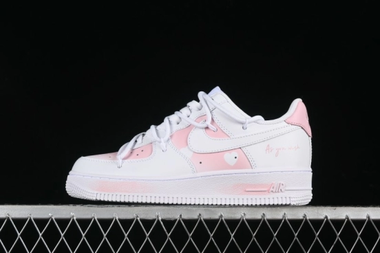 Nike Air Force 1 '07 Low Custom Spray Cherry Blossom Story Low-Top Casual Sneakers - ZH0316-052