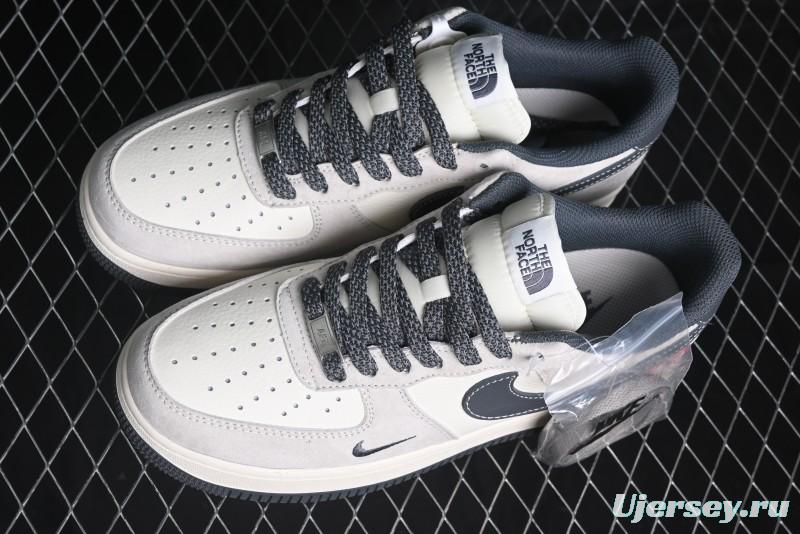 Nike Air Force 1 '07 Low Supreme The North Face Collaboration - Grey Black Red Logo - XZ6188-112