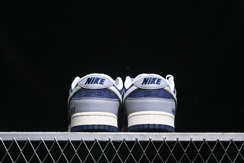 Nike SB Dunk Low Gucci Collaboration - Small Bee Pattern White Swoosh Anniversary High-End Custom Low-Top Casual Sneakers - FC1688-195