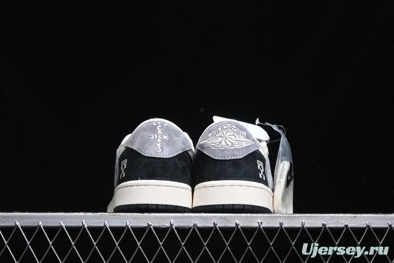 Nike Travis Scott x Fragment Design x Air Jordan 1 Low OG SP Sneakers - SJ2068-108