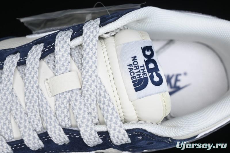 Nike SB Dunk Low The North Face Collaboration - Light Blue Grey Check Anniversary High-End Custom Low-Top Casual Skate Shoes - YX5066-251