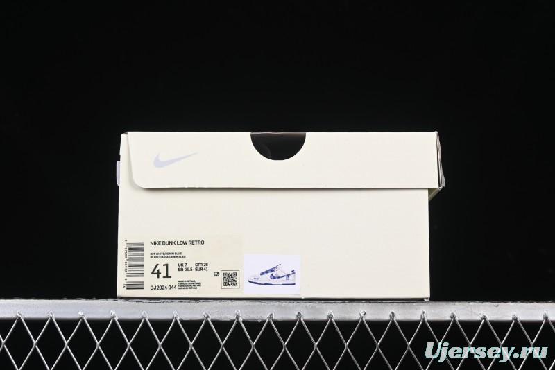 Nike SB Dunk Low MLB Collaboration - Denim Blue Swoosh Anniversary Customized Low-Top Casual Sneakers - DJ2024-044