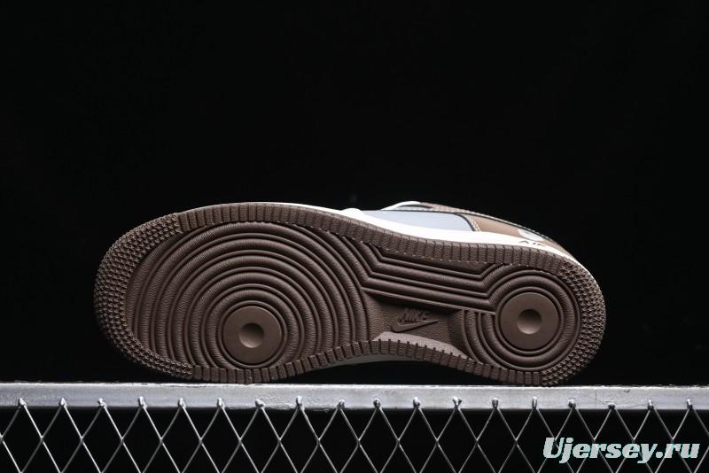 Nike Air Force 1 '07 Low Bape Collaboration - Beige Grey Brown Low Top Casual Sneakers BB6566-210
