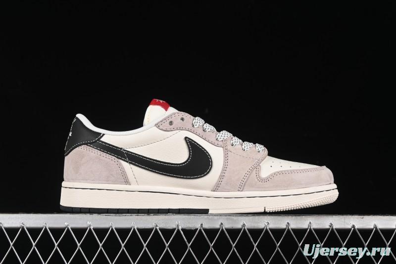 Nike Travis Scott x Fragment Design x Air Jordan 1 Low OG SP AJ1 Retro Sneakers - SJ2068-131