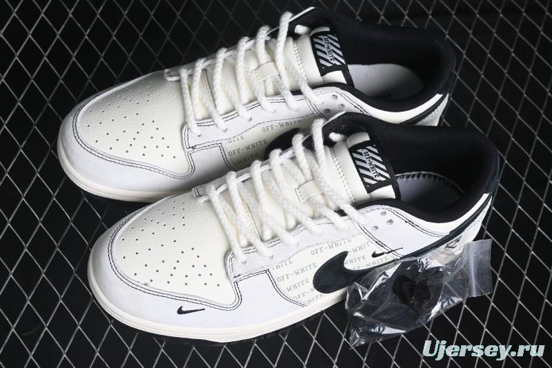Nike SB Dunk Low OFF-WHITE Collaboration Anniversary High-End Custom Sneakers - YX5066-212