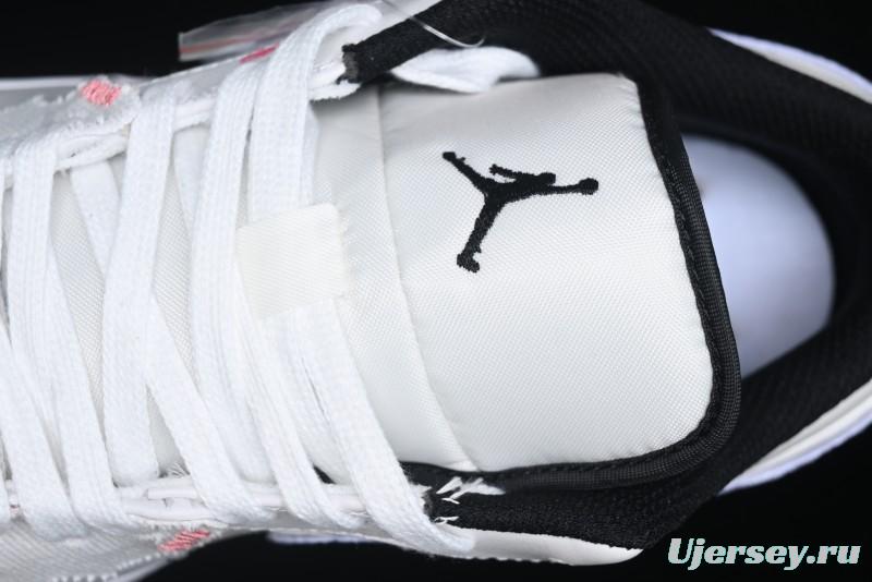 Nike Air Jordan 1 Low Retro Basketball Shoes - Panda Mischief Qixi Theme with Special Graffiti Design - 553558-132