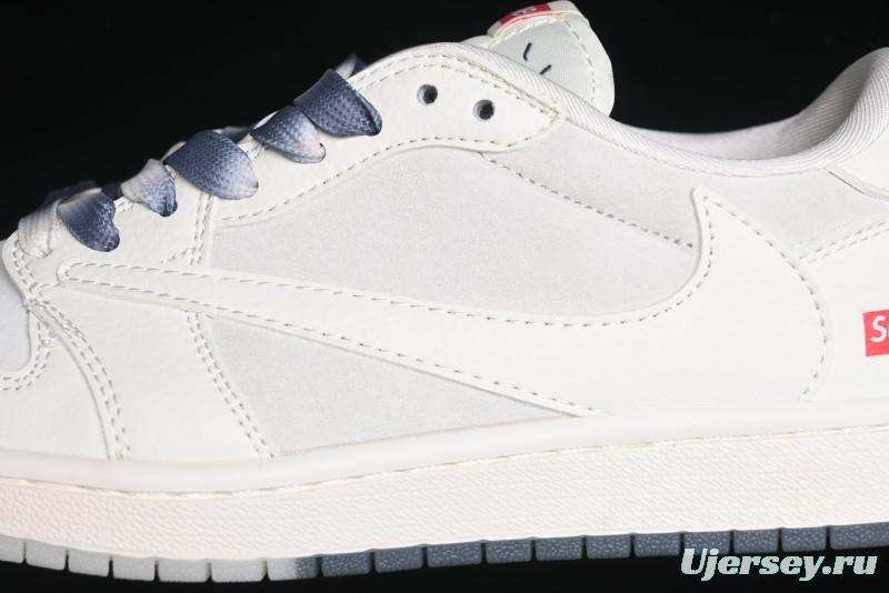 Nike Travis Scott x Fragment Design x Air Jordan 1 Low OG SP AJ1 Sup Collaboration - BB7518-001