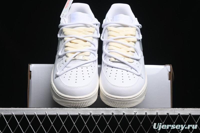 Nike Air Force 1 '07 Low Silver Hook Off-White Style Casual Sneakers - ZH0316-049