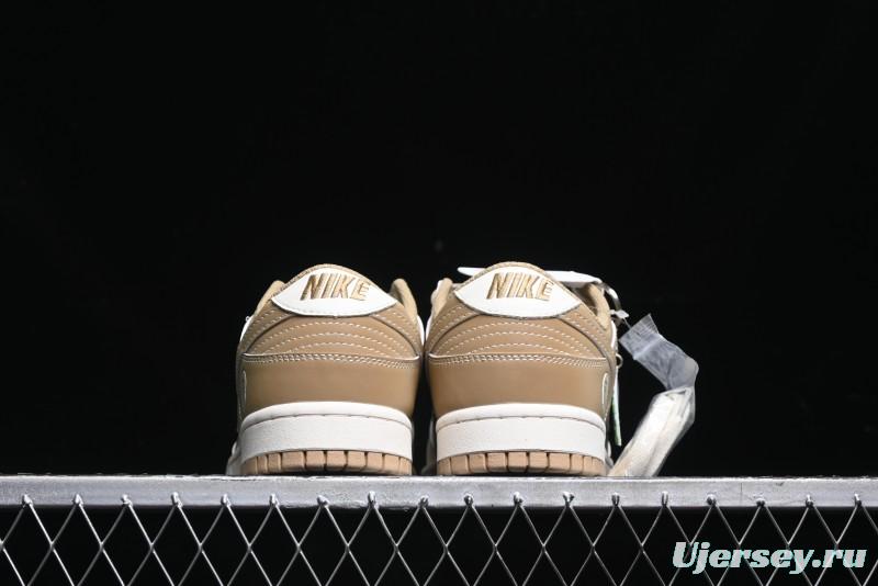 Nike SB Dunk Low BAPE Collaboration - Beige Grey Brown Anniversary Customized Low-Top Casual Sneakers - BB8969-006