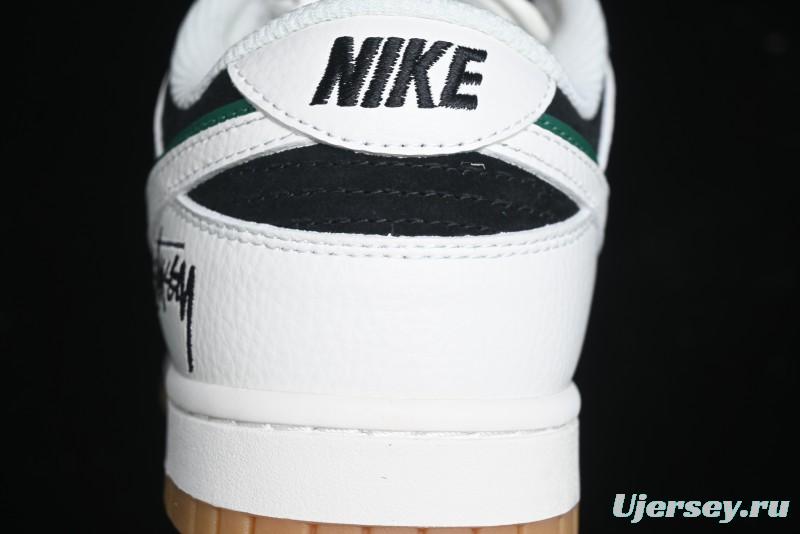 Nike SB Dunk Low Stussy Collaboration - Double Shadow White Hook Anniversary High-End Custom Low-Top Casual Skate Shoes - SF1029-406