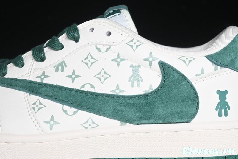 Nike Travis Scott x Fragment Design x Air Jordan 1 Low OG SP AJ1 Collaboration Sneakers - SJ2068-112