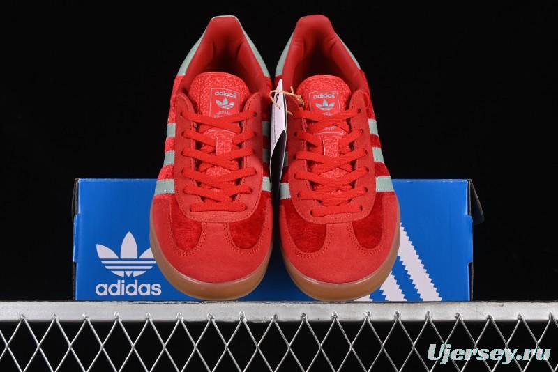 Adidas Originals Gazelle Indoor Sneakers with Thick Sole for Casual Wear Non-Slip耐磨 Low-Top Board Shoes - IG6786