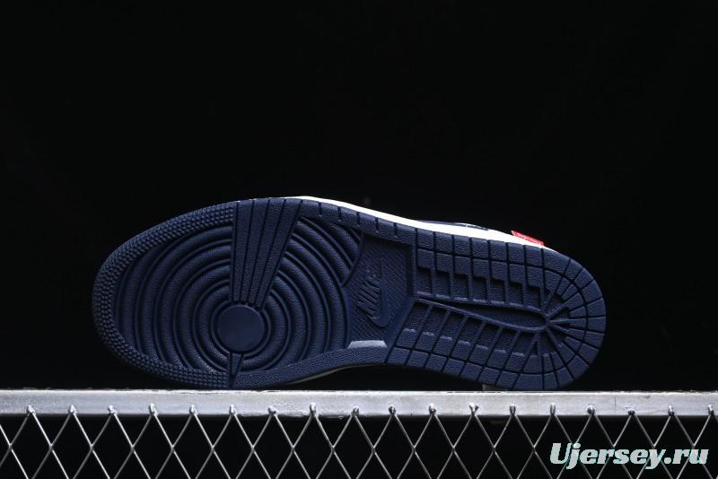 Nike Air Jordan 1 Low Supreme x The North Face Retro Basketball Shoes - XX3318-188