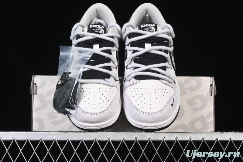 Nike SB Dunk Low The North Face x CDG Collaboration Anniversary Edition Customized Low-Top Skateboarding Shoes - XX3168-307